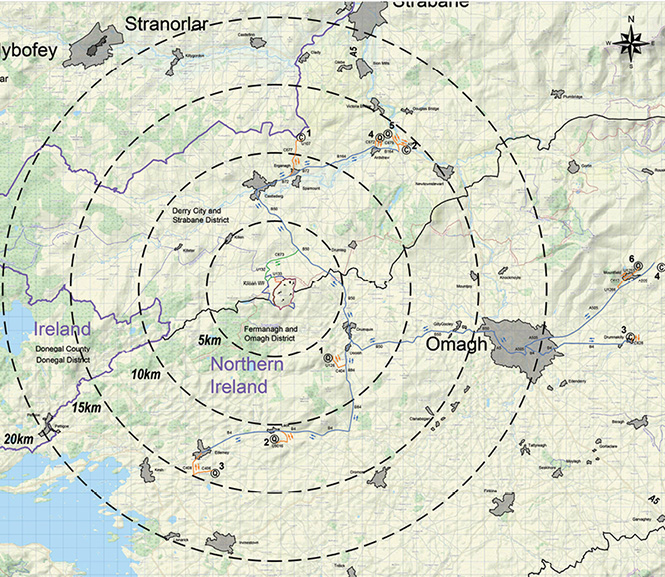 Map of nearby quarries 
